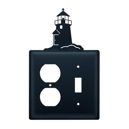 Village Wrought Iron Village Wrought Iron EOS-10 Lighthouse Outlet and Switch Cover - Black EOS-10